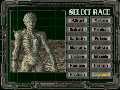 The pick-a-race screen